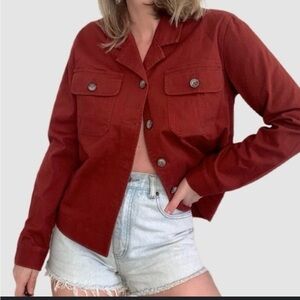 Sanctuary Two Pocket Shaket in Ruset Rust Size S Nice!